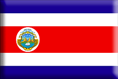 Bandiera Costa Rica .gif - Grande e rialzata