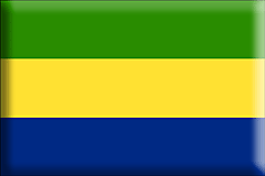 Bandera Gabón .gif - Grande y realzada