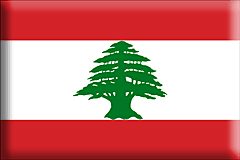 Bandiera Libano .gif - Grande e rialzata