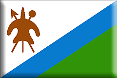 Bandera Lesotho .gif - Grande y realzada