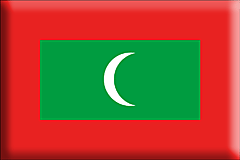Bandiera Maldive .gif - Grande e rialzata