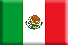 Bandiera Messico .gif - Grande e rialzata