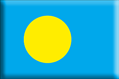 Bandiera Palau .gif - Grande e rialzata