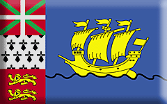 Bandiera Saint Pierre et Miquelon .gif - Grande e rialzata