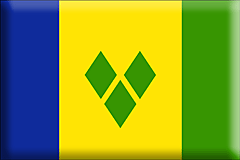 Bandiera Saint Vincent e Grenadine .gif - Grande e rialzata