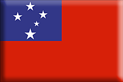 Bandiera Samoa .gif - Grande e rialzata
