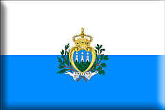 Bandiera San Marino .gif - Grande e rialzata
