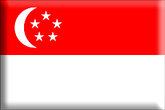 Bandiera Singapore .gif - Grande e rialzata