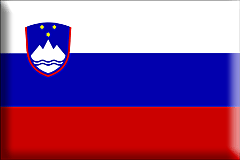 Bandiera Slovenia .gif - Grande e rialzata
