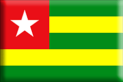 Bandiera Togo .gif - Grande e rialzata