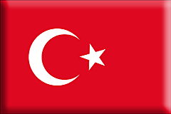 Bandiera Turchia .gif - Grande e rialzata
