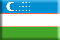 Bandiera Uzbekistan .gif - Grande e rialzata