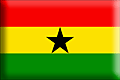 Bandiera Ghana .gif - Media e rialzata