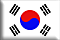 Bandiera Corea .gif - Piccola e rialzata