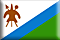 Bandiera Lesotho .gif - Piccola e rialzata