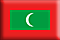Bandiera Maldive .gif - Piccola e rialzata