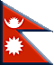 Bandiera Nepal .gif - Piccola e rialzata