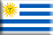Bandiera Uruguay .gif - Piccola e rialzata