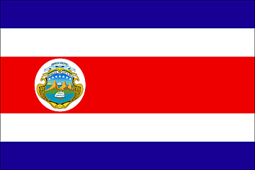 Bandiera Costa Rica .gif - Molto Grande