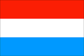 Image of the Luxembourg national flag. 