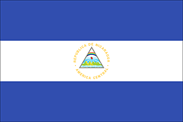 bandera de nicaragua stamp