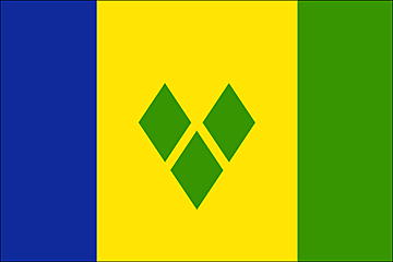 Bandiera Saint Vincent e Grenadine .gif - Molto Grande