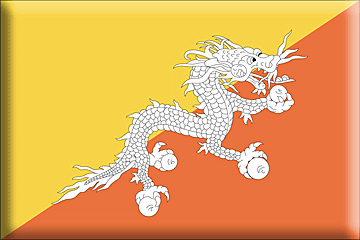 Bandera Bután .gif - Extra Grande y realzada