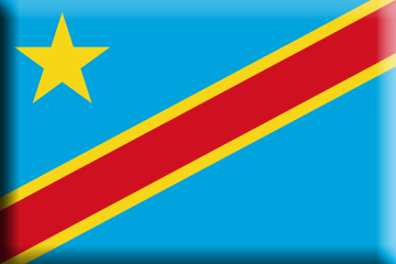 Bandera Congo .gif - Extra Grande y realzada