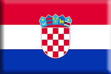 Bandera Croacia .gif - Extra Grande y realzada