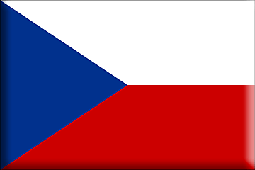 Bandiera Repubblica Ceca .gif - Molto Grande e rialzata