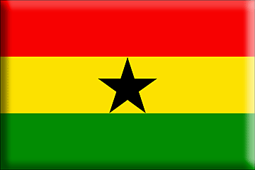 Bandiera Ghana .gif - Molto Grande e rialzata