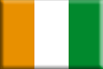 Bandiera Costa d'Avorio .gif - Molto Grande e rialzata