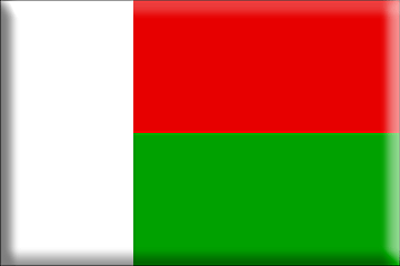 Bandiera Madagascar .gif - Molto Grande e rialzata