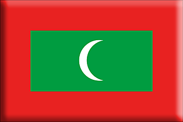 Bandiera Maldive .gif - Molto Grande e rialzata