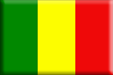 Bandiera Mali .gif - Molto Grande e rialzata