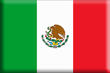 Bandiera Messico .gif - Molto Grande e rialzata