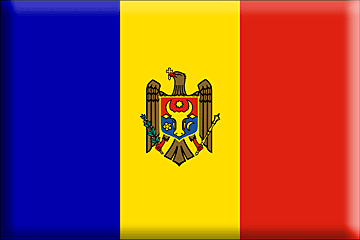 Bandiera Moldavia .gif - Molto Grande e rialzata