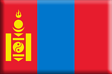 Bandiera Mongolia .gif - Molto Grande e rialzata