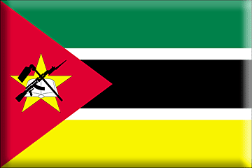 Bandiera Mozambico .gif - Molto Grande e rialzata