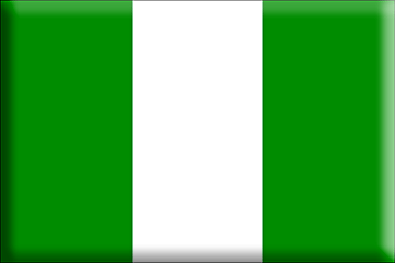 Bandiera Nigeria .gif - Molto Grande e rialzata