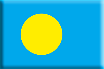 Bandiera Palau .gif - Molto Grande e rialzata