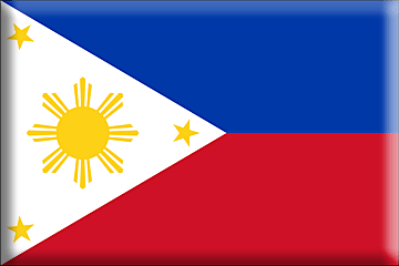 Bandiera Filippine .gif - Molto Grande e rialzata