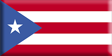 Bandiera Puerto Rico .gif - Molto Grande e rialzata