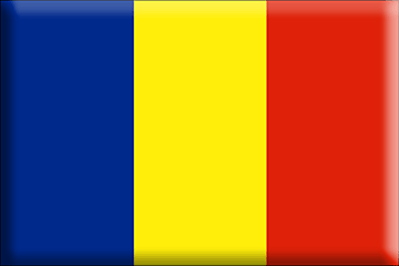 Bandiera Romania .gif - Molto Grande e rialzata