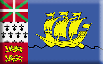 Bandiera Saint Pierre et Miquelon .gif - Molto Grande e rialzata