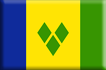 Bandiera Saint Vincent e Grenadine .gif - Molto Grande e rialzata