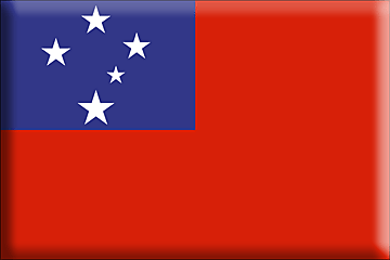 Bandiera Samoa .gif - Molto Grande e rialzata