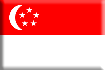 Bandiera Singapore .gif - Molto Grande e rialzata