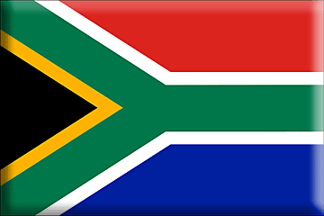 Bandiera Sudafrica .gif - Molto Grande e rialzata