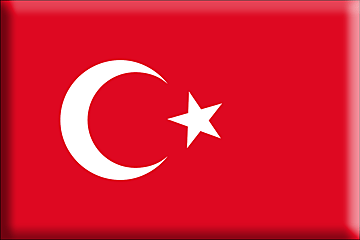 Bandiera Turchia .gif - Molto Grande e rialzata